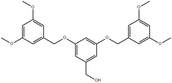 3,5-ビス(3,5-ジメトキシベンジルオキシ)ベンジルアルコール 化学構造式