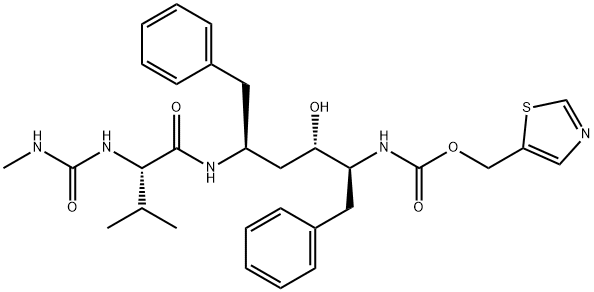 Des(isopropylthiazolyl) Ritonavir 化学構造式