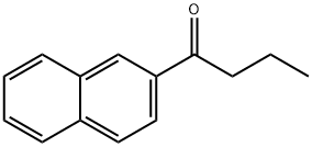 1-(2-ナフチル)-1-ブタノン 化学構造式