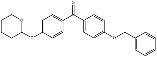 [4-(PhenylMethoxy)phenyl][4-[(tetrahydro-2H-pyran-2-yl)oxy]phenyl]-Methanone Structure