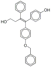 (E)-γ-[(4-Hydroxyphenyl)[4-(phenylMethoxy)phenyl]Methylene]benzenepropanol Structure