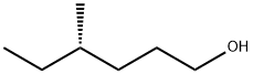 (S)-(+)-4-メチル-1-ヘキサノール 化学構造式