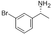 (1R)-1-(3-ブロモフェニル)エタンアミン 化学構造式