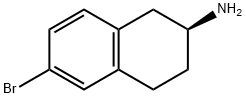 (S)-(6-溴-1,2,3,4-四氢-2-萘基)胺, 176707-78-1, 结构式