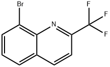 Quinoline, 8-bromo-2-(trifluoromethyl)- Structure