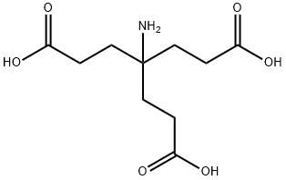 4-氨基-4-(2-羧乙基)庚二酸, 176738-98-0, 结构式