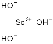 scandium trihydroxide Struktur