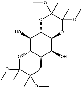 1,6:3,4-BIS-O-(2,3-DIMETHOXYBUTANE-2,3-DIYL)-MYO-INOSITOL,176798-27-9,结构式
