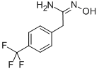 BENZENEETHANIMIDAMIDE, N-HYDROXY-4-(TRIFLUOROMETHYL)- Structure