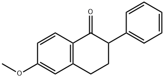 6-甲氧基-2-苯基四氢萘酮 结构式