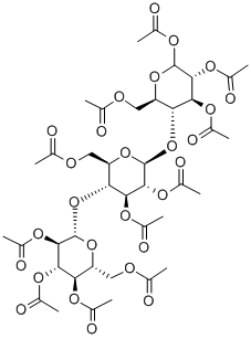 D-Cellotrioseundecaacetate Struktur
