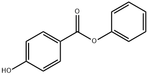 4-羟基苯甲酸苯酯 结构式