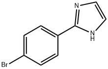 2-(4-ブロモフェニル)-1H-イミダゾール 化学構造式