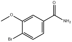 4-溴-3-甲氧基苯甲酰胺 结构式