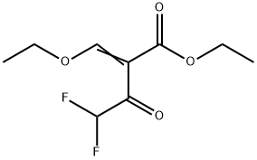 ETHYL 2-ETHOXYMETHYLENE-4,4-DIFLUORO(ACETOACETATE) Struktur