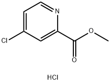 4-クロロピリジン-2-カルボン酸メチル塩酸塩 化学構造式