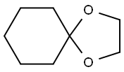 2,2-ペンタメチレン-1,3-ジオキソラン 化学構造式