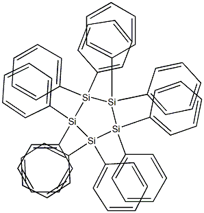デカフェニルシクロペンタシラン 化学構造式