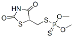 Dithiophosphoric acid S-[(2,4-dioxothiazolidin-5-yl)methyl]O,O-dimethyl ester Structure