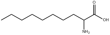 [R,(-)]-2-アミノカプリン酸 化学構造式