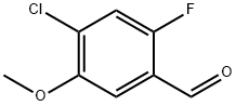 4-CHLORO-2-FLUORO-5-METHOXY BENZALDEHYDE Structure