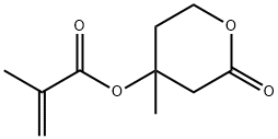 メバロン酸ラクトンメタクリラート 化学構造式