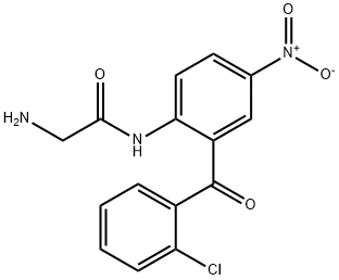 2-AMino-N-[2-(2-chlorobenzoyl)-4-nitrophenyl]acetaMide
(ClonazepaM IMpurity) Struktur