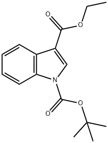 1H-INDOLE-1,3-DICARBOXYLIC ACID, 1-(1,1-DIMETHYLETHYL)3-ETHYL ESTER Struktur