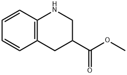 3-Quinolinecarboxylic acid, 1,2,3,4-tetrahydro-, Methyl ester Structure
