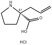 (R)-<ALPHA>-ALLYL-PROLINE HYDROCHLORIDE Structure