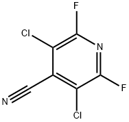 3,5-dichloro-2,6-difluoroisonicotinonitrile 结构式