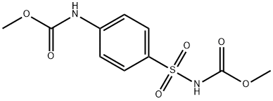 methyl N-[4-(methoxycarbonylamino)phenyl]sulfonylcarbamate Structure