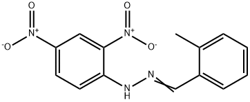 o-トルアルデヒド 2,4-ジニトロフェニルヒドラゾン 化学構造式