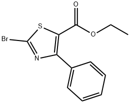 2-BROMO-4-PHENYL-5-THIAZOLECARBOXYLIC ACID ETHYL ESTER Struktur