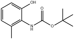 (2-羟基-6-甲基苯基)氨基甲酸叔丁酯, 177342-60-8, 结构式
