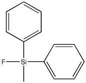 フルオロ(メチル)ジフェニルシラン 化学構造式