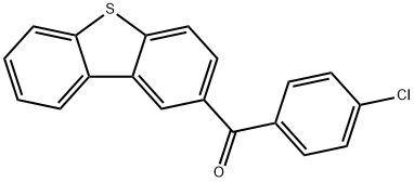 p-Chlorophenyl(dibenzothiophen-2-yl) ketone Structure