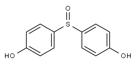 4-(4-hydroxyphenyl)sulfinylphenol Structure