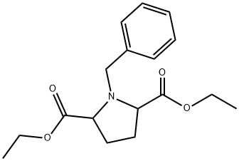 1-ベンジルピロリジン-2,5-ジカルボン酸ジエチル 化学構造式