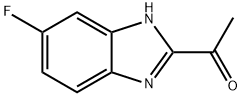 1-(6-フルオロ-1H-ベンズイミダゾール-2-イル)エタノン 化学構造式