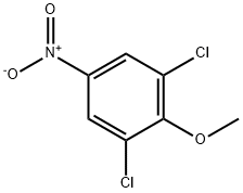 2,6-ジクロロ-4-ニトロアニソール 化学構造式