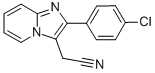 2-(Chlorophenyl)imidazo(1,2-a)pyridine-3-acetonile|