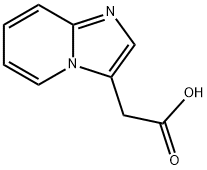 イミダゾ[1,2-a]ピリジン-3-酢酸 化学構造式
