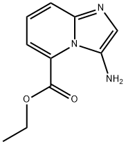 Imidazo[1,2-a]pyridine-5-carboxylic acid, 3-amino-, ethyl ester (9CI) Struktur