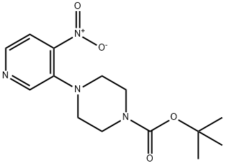 tert-Butyl 4-(4-nitropyridin-3-yl)piperazine-1-carboxylate Structure