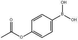 4-アセトキシフェニルボロン酸 化学構造式