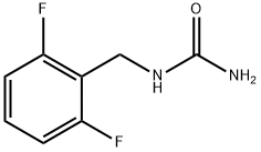 2,6-ジフルオロベンジル尿素 化学構造式