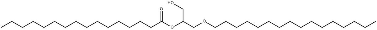 1-O-hexadecyl-2-O-palmitoylglycerol Structure