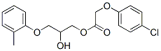 (p-Chlorophenoxy)acetic acid 2-hydroxy-3-(o-tolyloxy)propyl ester Structure