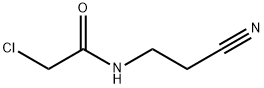 2-クロロ-N-(2-シアノエチル)アセトアミド 化学構造式
